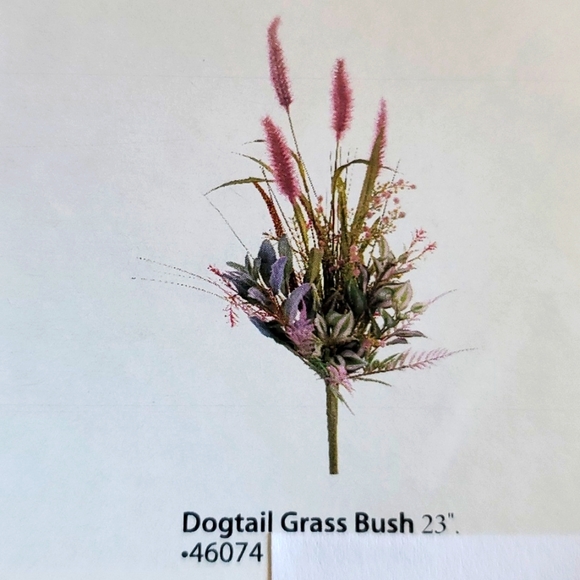 Dogtail grass bush, New. Home Interiors 23" high Floral Artificial - Picture 2 of 2